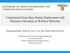 Constrained Green Base Station Deployment with Resource
