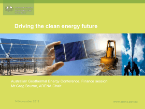 ARENA National Forum - Australian Renewable Energy Agency