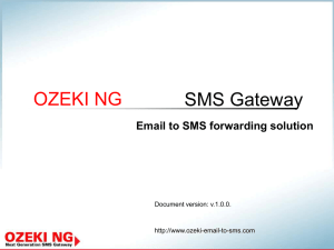 Ozeki Email to SMS Gateway solution