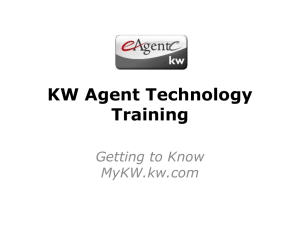 MyKW.KW.com PPT - Keller Williams Realty