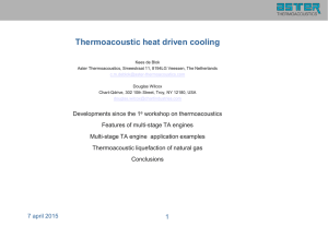 Heat driven cooling(1) - Aster Thermoacoustics