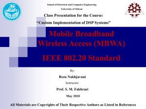 IEEE 802.20 Standard