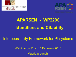 Interoperability Framework for PI systems
