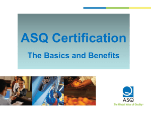 ASQ Certifications: The Exam Development Process