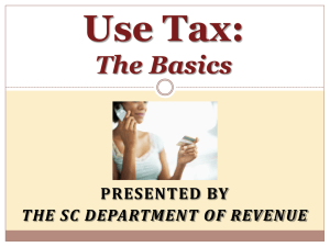 Use Tax: The Basics