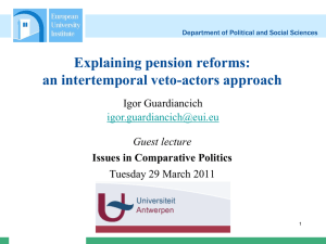 EU and supplementary pensions: Instruments for integration