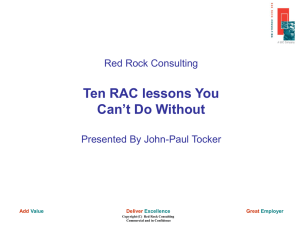 10 RAC lessons you cant do without by JP Tocker final