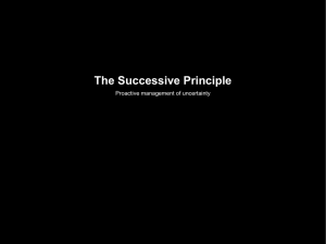 The Successive Principle