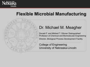 Flexible Microbial Manufacturing