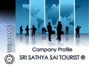 Corporate Travels - Sri Sathya Sai Tourists
