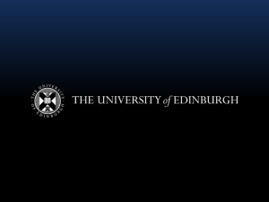 PPT - University of Edinburgh