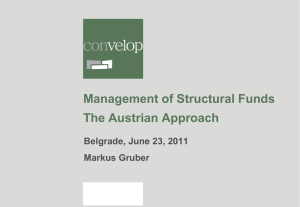 Management of Structural Funds The Austrian Model