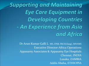 Appasamy Associates_Supporting and Maintaining Eye Care