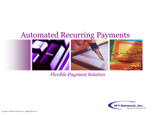 Automated Recurring Payments
