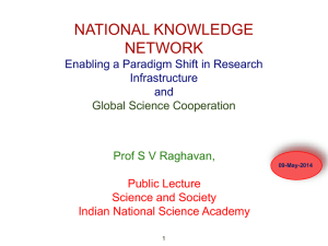 By Prof S V Raghavan - Indian National Science Academy