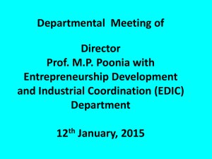 Departmental Meeting on 12.01.2015
