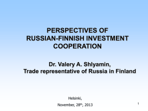 Russian-Finnish trade of goods in 2008-2013