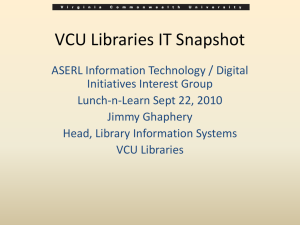 VCU Libraries IT Infrastructure