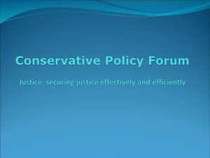justice powerpoint - Conservative Policy Forum