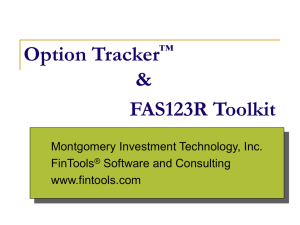 OptionTracker - Montgomery Investment Technology
