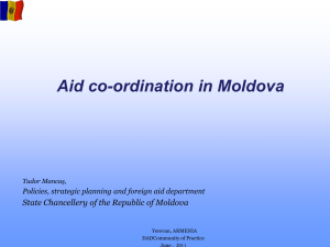 Aid co-ordination in Moldova - Synergy International Systems