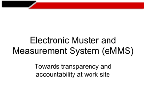 e- Muster & Measurement System