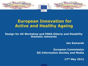 7. European Innovation for Active and Healthy Ageing