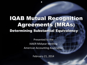 IQAB Mutual Recognition Agreements