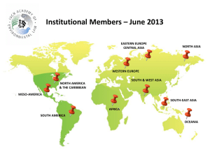 Presentation: “Institutional Members June 2013