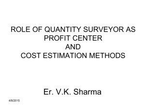emerging roles of quantity surveyor a client`s perspective
