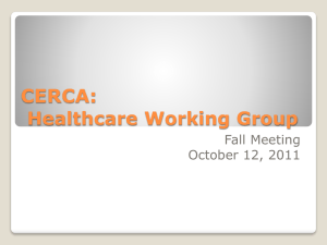 CERCA: Health Care Working Group