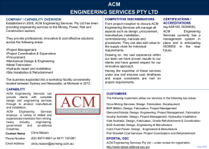 acm engineering services pty ltd