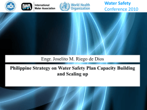 Philippine Strategy on Water Safety Plan Capacity Building