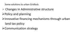 Strategy to Urban Gridlock