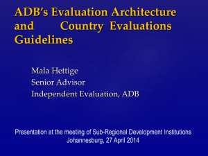 Session 3 - AsDB_Country Evaluation