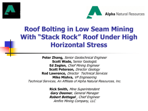 Roof Falls with - Coal Mine Ground Control Conference