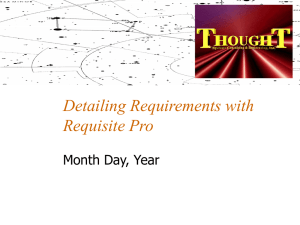 Detailing Requirements with RequisitePro
