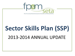 Sector Skills Plan (SSP)