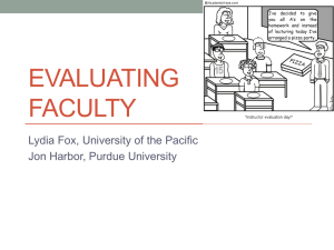 EvaLuating Faculty