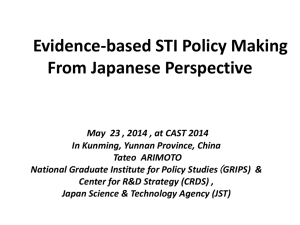 based STI Policy Making From Japanese Perspective, By Arimoto