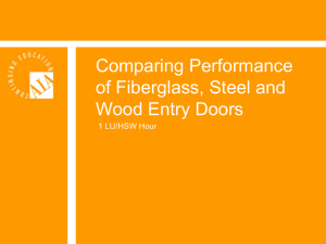 Comparing Door Performance: Fiberglass, Steel and Wood