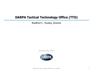 DARPA Tactical Technology Office (TTO)