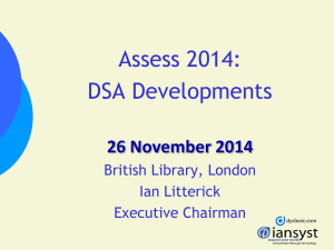 Ian Litterick - The Latest DSA Developments