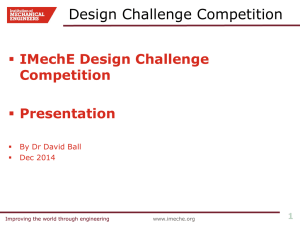 Design Challenge presentation - (David Ball)