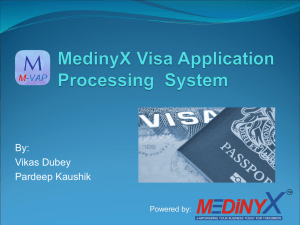 Online Visa Processing System