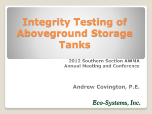 Integrity Testing - Southern Section Air & Waste Management