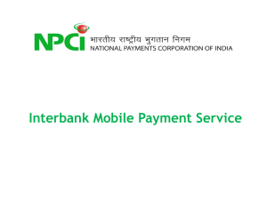 India-Pay Mobile Payment Service - National Payments Corporation