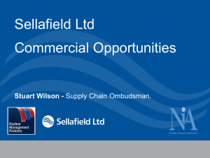 NIA NW - Sellafield Opportunities Presentation (uploaded Mar 2014)