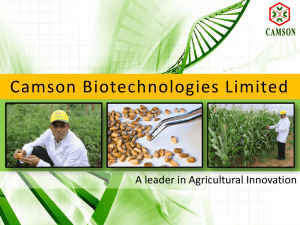 camsonsdesignrevised.. - Camson Bio Technologies Limited