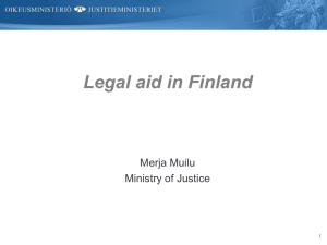 Legal aid in Finland